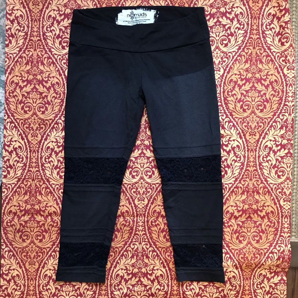 Nomads hempwear capri lace leggings
